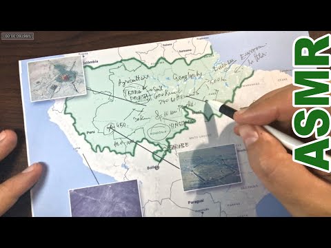 ASMR History: Vanished Kingdoms - Lost Cities of Amazonian Civilizations | ASMR map tracing + facts