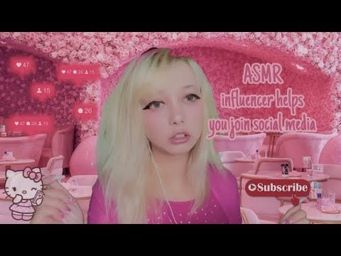 ASMR influencer helps you join social media roleplay📱💁🏼‍♀️ pt.1