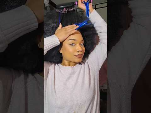 ASMR watch me do my hair at 4am😳🫣 #shorts #asmr