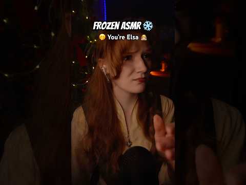 ASMR inspired by Frozen 🥰 Happy Holidays, bees ♥️🫂 Elsa Anna asmr❄️tapping hair asmr