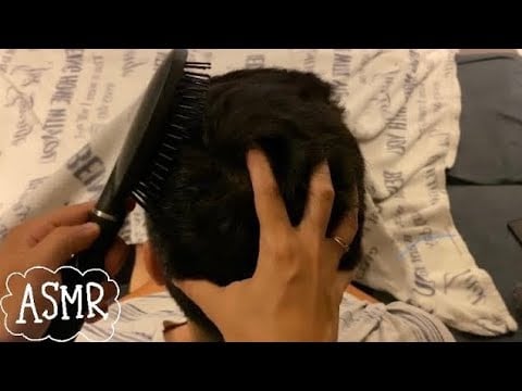 ASMR⚡️Hair brushing + gentle hair play! (LOFI)