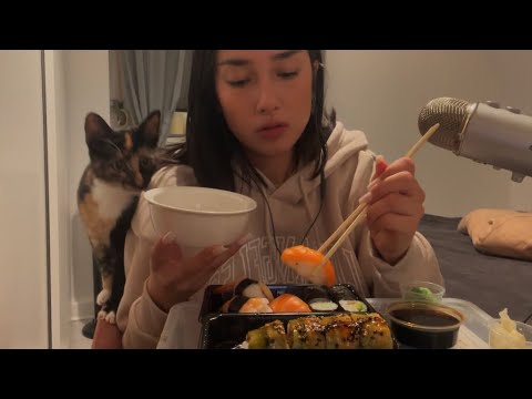 ASMR sushi mukbang 🍣🍱😍