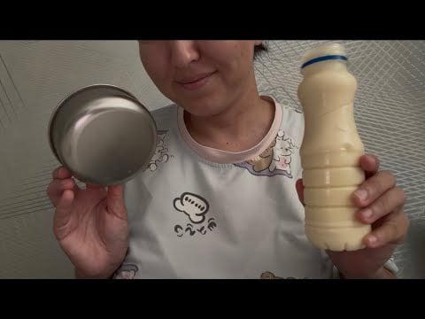 ASMR condensed milk| no talking | soft sounds | asmr for sleep 