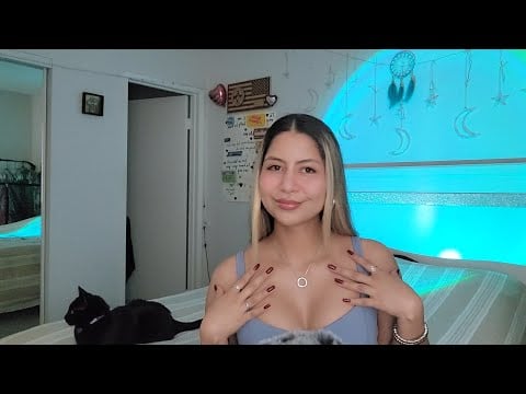 ASMR 🩵 Collarbone tapping and body triggers