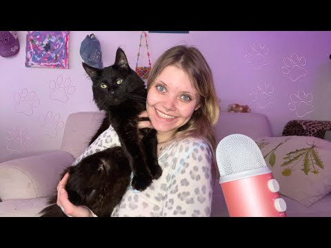 Asmr Story time... I found a cat in the woods !? 🐈‍⬛🤍