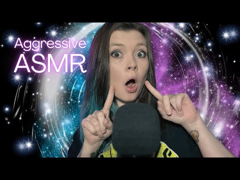 ASMR Aggressive Tapping, Scratching and Mouth Sounds OH MY!