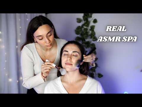 LA SPA ASMR 💆🏼‍♀️🫧  | Brushing viso, Hair play