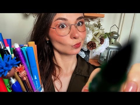 ASMR painting your face by an eccentric painter 🎨 👩‍🎨