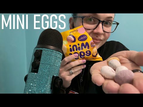 ASMR Eating Cadbury Chocolate Mini Eggs