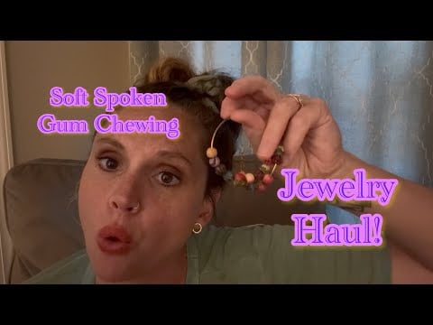 ASMR Jewelry Collection Show & Tell ✨ Soft Spoken Gum Chewing