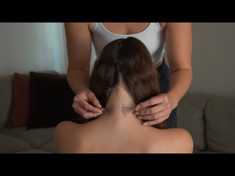 ASMR 💫 Extreme Tingles 💫  Neck & Back of Head, Baby Rakes, Baby Hair Tracing (Whisper, Real Person)