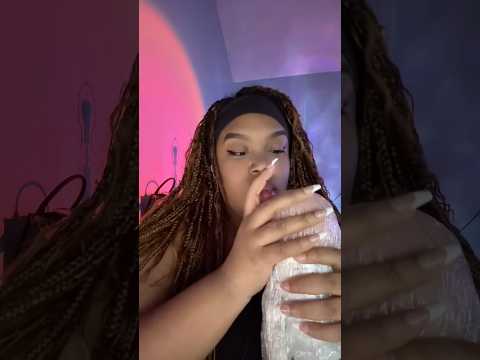 plastic wrap mic ✨ #shortscreator #shorts #asmr #relax #asmrsounds #asmrshorts #trending #sleep