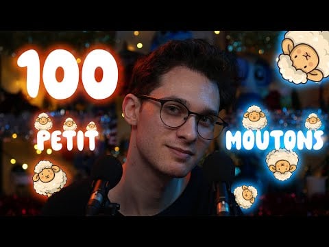 ASMR 4k | Je compte jusqu'à 100 petits moutons !😴🧡