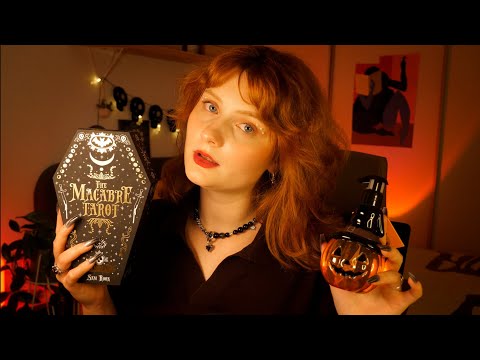 ASMR | 🌙🌑 Halloween Themed Tingles! (Long Nail Tapping, Rain Ambience)