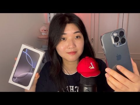 ASMR fall alseep in 20minutes 😴(iphone16pro tapping, scratching) 🍎🧢