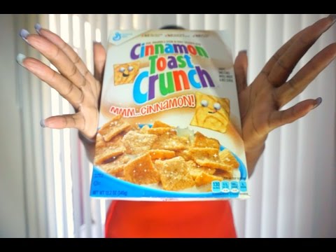 Cereal ASMR Eating Sounds/Cinnamon Toast Crunch