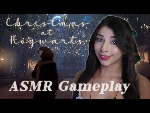 Cozy Holiday Evening at Hogwarts | Harry Potter Christmas ASMR