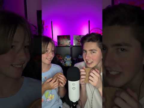 My Little Sister Tries ASMR #tingles #whispering #funny