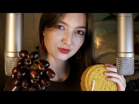 ASMR Rare Tingly Triggers w/ Whispers (Wood, Plastic, & Sponge Sounds)