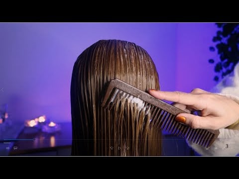 ASMR | Mais de 1 Hora de LAVAGEM de CABELO | Hairbrush & Scalp Massage