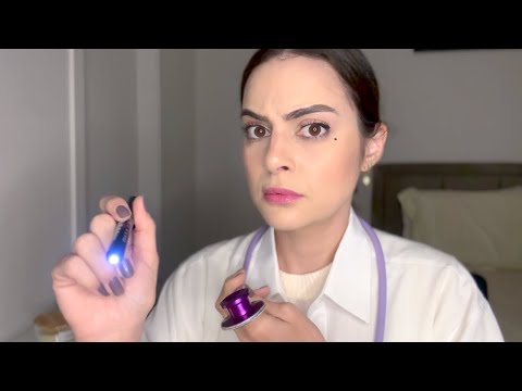 ASMR Exame Dos Nervos Cranianos DETALHADO MAS VOCÊ NÃO ESTÁ NADA BEM 🩺💤