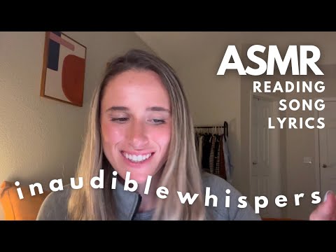 Inaudible Whispers  | Reading Lyrics from New Taylor Swift Songs 😴