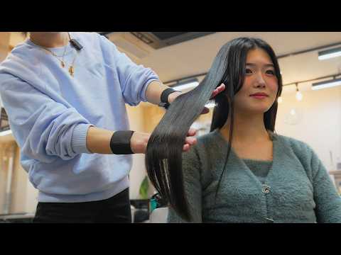 ✨(ASMR) The Japanese Hair Treatment That Makes Hair Look Like Glass