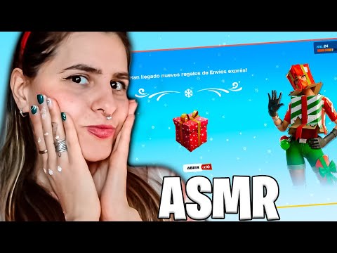 ASMR FORTNITE - Abriendo LOS REGALOS de NAVIDAD en FORTNITE | ASMR ESPAÑOL