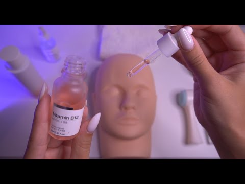 1 Minute ASMR 🥑 Skincare on Mannequin