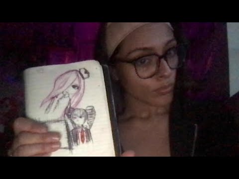 asmr | sketching in my moleskin & ranting (wicked "drama", theatre, my degree, etc.)
