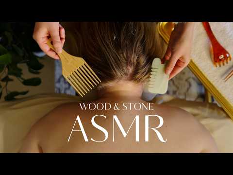 ASMR Brushing Morgan's Hair with Natural Tools for Sleep 😴 [No Talking] @skincarewithmorgan.