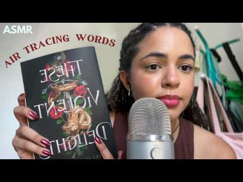 ASMR air tracing words from a book 📚💘