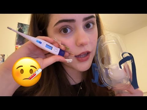 ASMR AMIGA TE CUIDA CUANDO ESTAS ENFERMO ROLEPLAY (layered sound) 