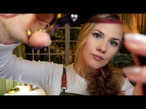 ✂️ Sleep-Inducing Haircut & Close-Up Brushing 💇 ASMR Soft Spoken into Whisper