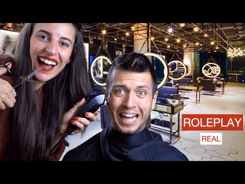 ASMR ROLEPLAY PARRUCCHIERE 💇🏻‍♂️| Taglio davvero i capelli al mio fidanzato 😱