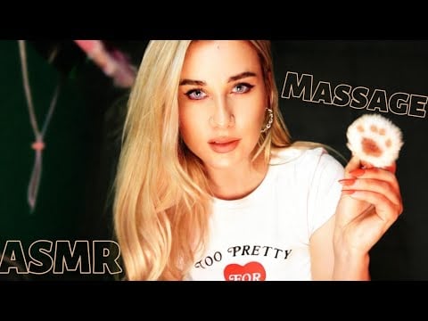 АСМР расслабляющий массаж /вакуумный массаж /массаж как киска лапкой