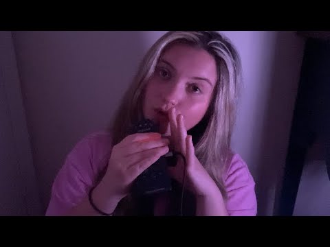 ASMR | SLOW MOUTH SOUNDS, BREATHY WHISPERS, HUMMING, STUTTERING, HAND MOVEMENTS + A LIL ANTICIPATORY