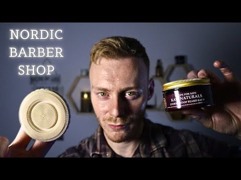 ASMR ~ Nordic Barbershop Haricut and Beard Refinement