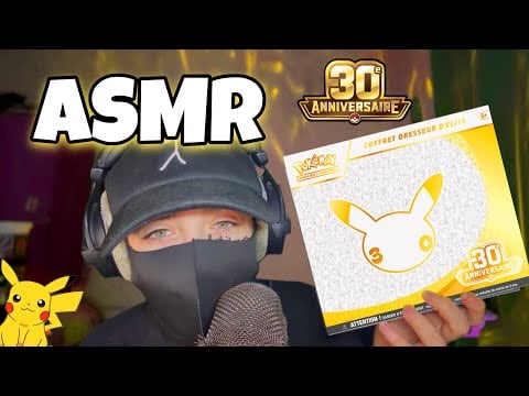 ASMR Français • OUVERTURE ETB 30 ANS DE POKEMON ! 😴 (vraiment magnifique)