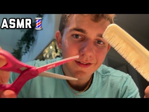 Asmr giving you a realistic haircut