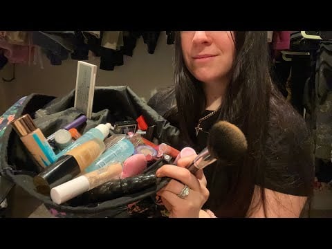 ASMR Friend Does Your Makeup | LOTS of Rummaging, Brushing, Soft Spoken