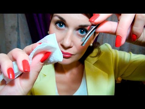 Пощипаем Ваши Бровки АСМР Role Play ASMR Makeup