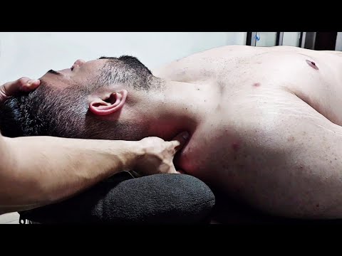 ASMR Face & Neck & Chest Massage | Anterior Massage Routine