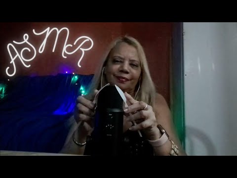 ASMR : colher no Blue yeti  conta gotas e sons de boca. 😴😴💤🥱