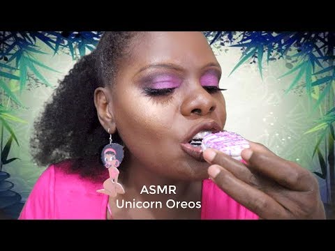 Unicorn Oreos ASMR Eating Sounds For Sleep