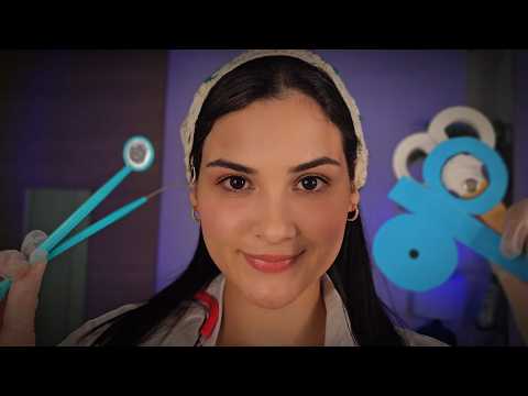 ASMR ROLEPLAYS  (Exame Olhos, Dentista,Cílios, Cabelo e Maquiagem) ✨️