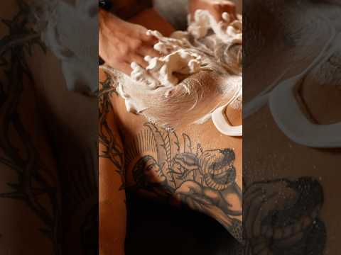 Slow shaving cream massage ASMR with insane sounds 😴