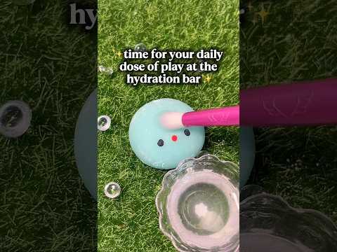 (Neurodivergent Friendly) Blob’s Hydration Station Playtime 🩷 #asmr #neurodivergent #asmrtriggers