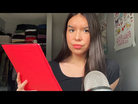 ASMR mean girl asks you uncomfortable questions ❓🤭