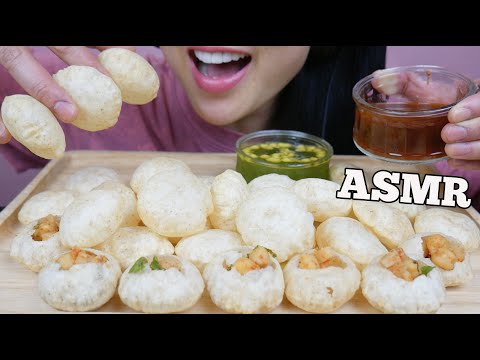 ASMR 30 GOLGAPPA / PANI PURI (CRUNCHY EATING SOUNDS) NO TALKING | SAS-ASMR